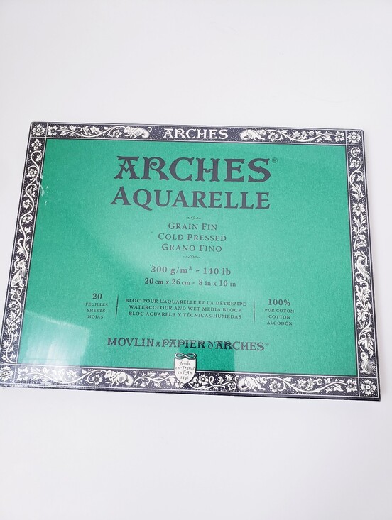 Arches Aquarelle Other - Arches Aquarelle Cold Pressed Watercolor And Wet Media Block Paper